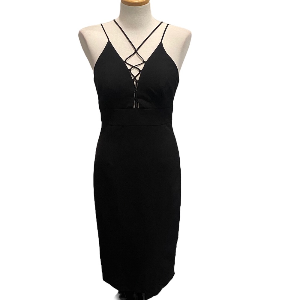 Bardot Laced Up Midi Dress Size 6